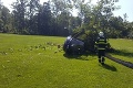 V Česku havaroval ľahký vrtuľník: Sedel v ňom otec s tromi deťmi