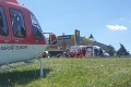 Pri Turčianskych Tepliciach havarovala motocyklistka z Česka, letel pre ňu vrtuľník