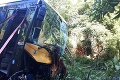 Havária pri Dobrej Vode: Autobus prerazil zvodidlá a zišiel mimo cesty!