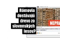 Tento hoax sa na internete šíri od minulého roku: Nie, Rómovia nemali dostávať drevo zadarmo