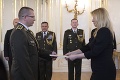 Prezidentka vymenovala nových generálov: Ocenila úlohu vojakov v čase pandémie