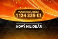 Gigantická výhra vo Svete hier. Šťastlivec pokoril Mega Jackpot a berie viac ako milión eur!