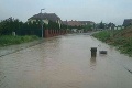 Pre silný dážď sa vyliali viaceré toky, manévre v Nitre aj Banskej Bystrici