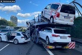 Ochromená doprava v Bratislave! Hromadná zrážka kamióna a troch áut uzavrela diaľnicu D1