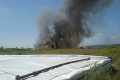 Pri obci Budmerice horela skládka chemického odpadu: Na mieste zasahovali desiatky hasičov