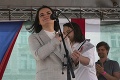 Bieloruská líderka Cichanovská vystúpila na demonštrácii v Prahe: Podporiť ju prišlo niekoľko stoviek ľudí