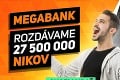 Niké rozdáva v Megabanku 27 500 000 nikov!