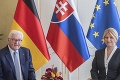 Čaputová sa stretla s nemeckým prezidentom: Naše krajiny majú spoločnú prioritu