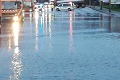 Silný lejak v Bratislave: Vodiči, pozor! Na Gagarinovej ulici je zaplavená cesta