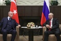 Stretnutie Putina s Erdoganom: Prezidenti hovorili o situácii v Sýrii, zhodli sa na jednej veci
