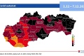 Slovensko sa v rámci COVID mapy opäť prefarbí k horšiemu: Veľký nárast čiernych okresov!