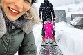 Gáboríkovci na svahu v Ždiari: Na lyžovanie dcéry dozerala Ivana