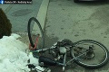 Kuriózna nehoda na východe! Cyklista narazil do zaparkovaného auta: Pozrite, koľko nafúkal
