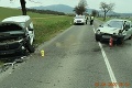 Hrozivá nehoda dvoch áut na Spiši: Vodička vbehla do protismeru, nedalo sa tomu zabrániť