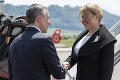 Prezidentka je už vo Švajčiarsku: Na letisku ju vrúcne privítala tamojšia hlava štátu