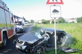 Vážna nehoda neďaleko Bánoviec nad Bebravou: Zrážka áut si vyžiadala raneného