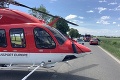 V obci Horná Štubňa došlo k čelnej zrážke: Po šiestich zranených musel priletieť vrtuľník