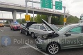 Na diaľnici v Bratislave sa zrazili 4 autá: Desivý pohľad na miesto nehody!