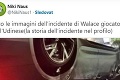 Brazílsky futbalista mal vážnu autonehodu, skončil na streche a v plameňoch