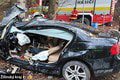 Smrteľná nehoda v Lietave: Náraz do stromu auto úplne zdemoloval, vodič nemal žiadnu šancu