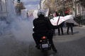 Protesty v Grécku naberajú na intenzite: Proti radu demonštrantov zasahovala polícia