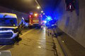 Čelná zrážka v tuneli Branisko: Vodič utrpel hrozné zranenia, ratovali ho leteckí záchranári