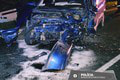 Hrôzostrašná nehoda pri Lučenci: Jedno auto skončilo na streche! Hlásia ťažké zranenia