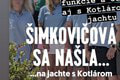 Šimkovičová mala predkladať zákon, no užívala si na jachte: Drsný ODKAZ herca Loja!