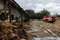 FOTO Mohutný požiar stajne v Šali hasili niekoľko hodín: Potom museli opäť zasahovať! Škody sú obrovské