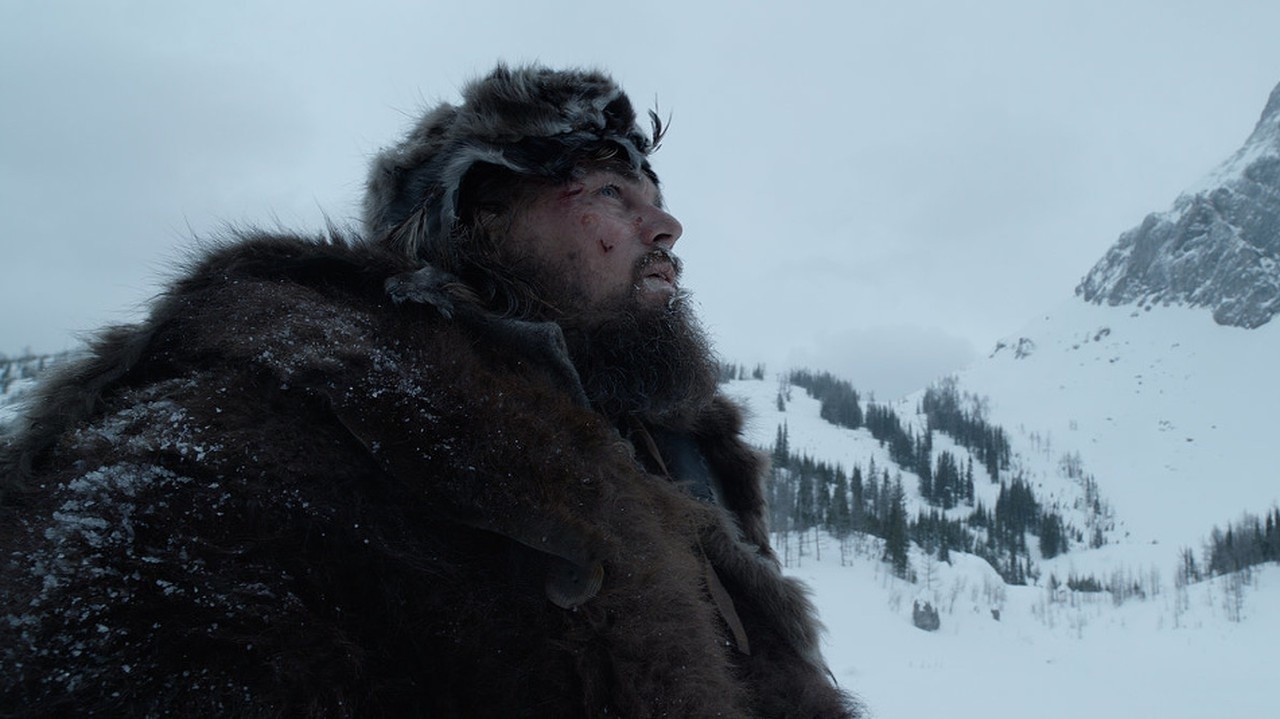 Leonardo DiCaprio vo filme The Revenant.