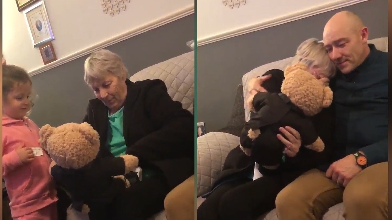 Keď začula hlas svojho zosnulého manžela, skončila v slzách: Video babky vás chytí za srdce!