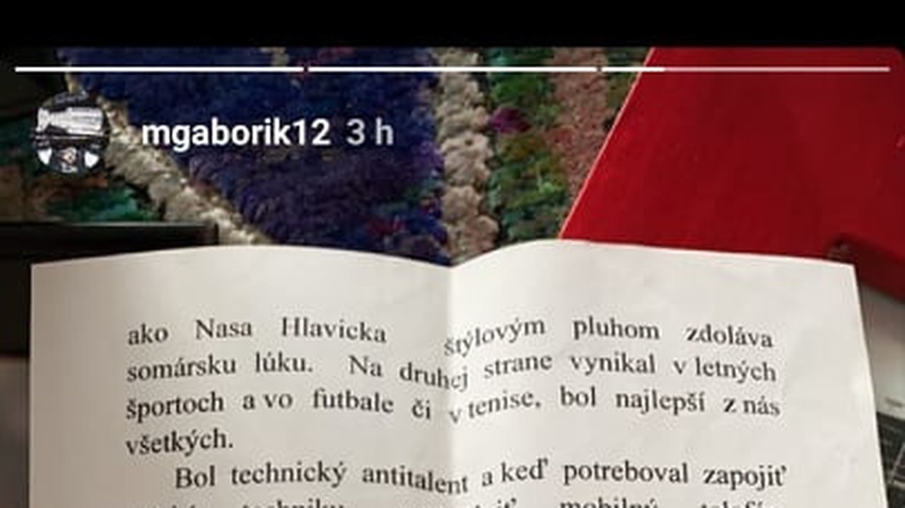 Gáborík zverejnil na svojom instagrame smútočnú reč pre Pavla Demitru.