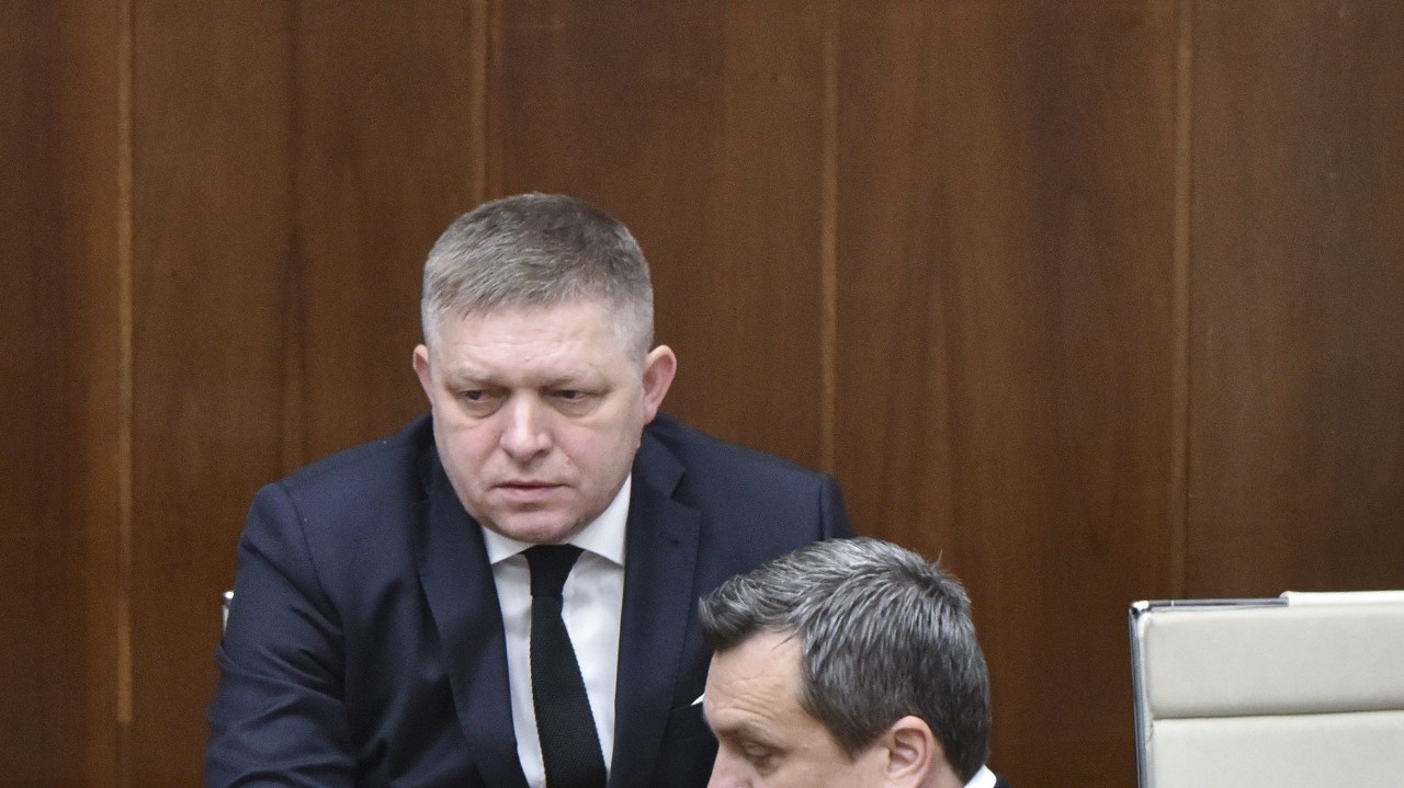 Robert Fico (SMER-SD) a predseda Národnej rady SR Andrej Danko.
