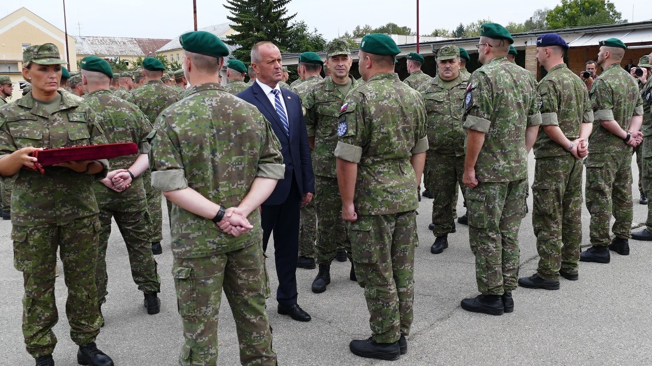 Slovenskí vojaci sa vrátili z misií. 