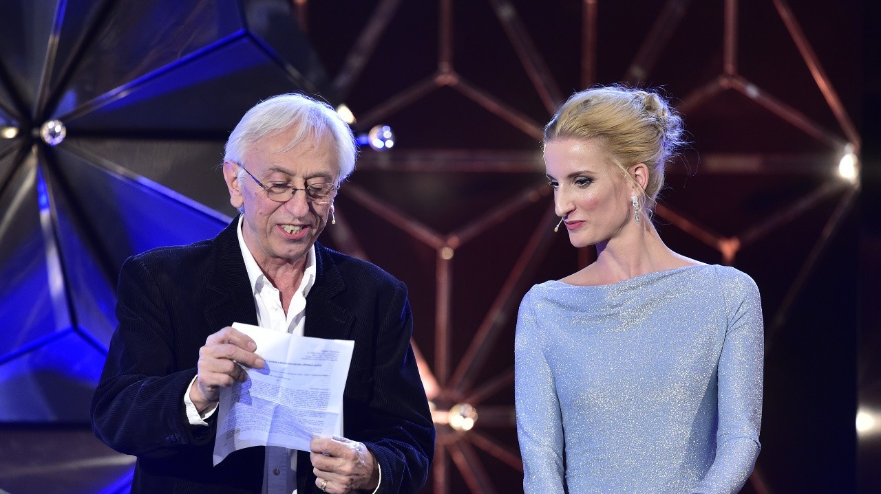 Moderátorka Adela Vinczeová a kameraman Jan Malíř.