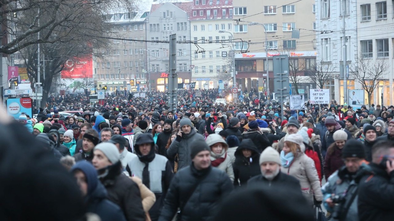 Pochod za Jána Kuciaka a Martinu Kušnírovú.