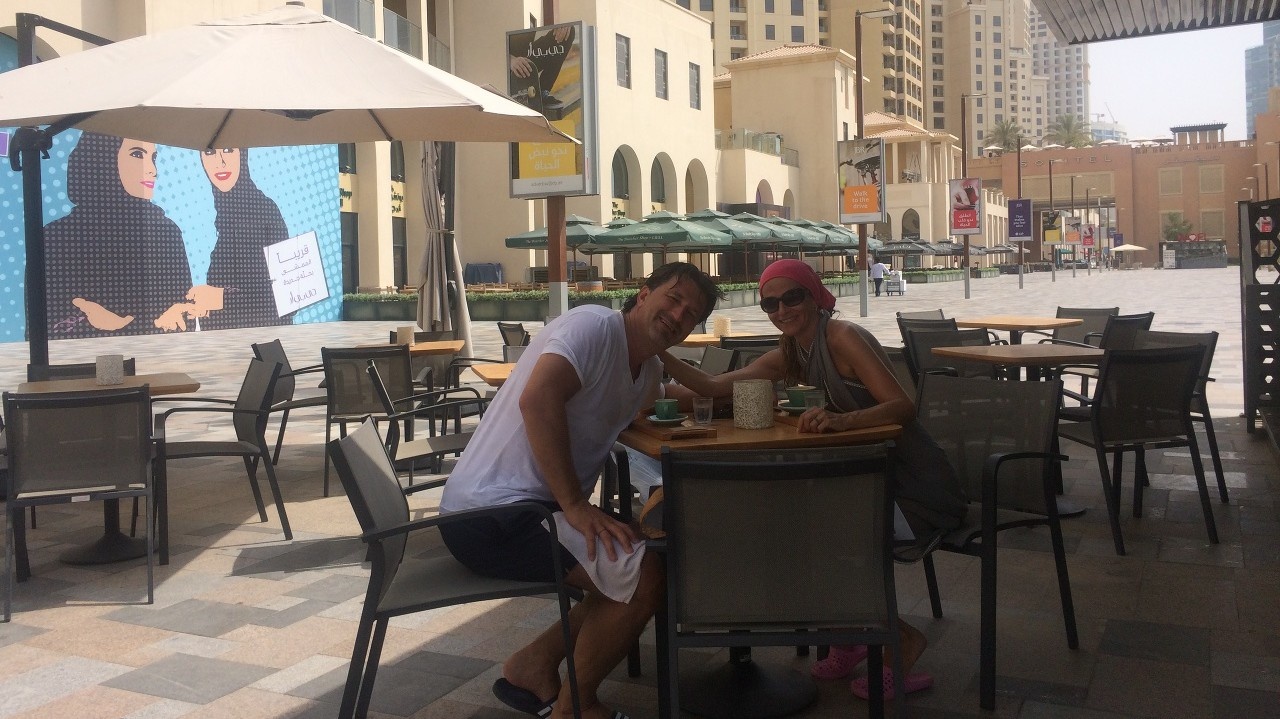 Maroš si s manželkou vychutnáva dovolenku v Dubaji.