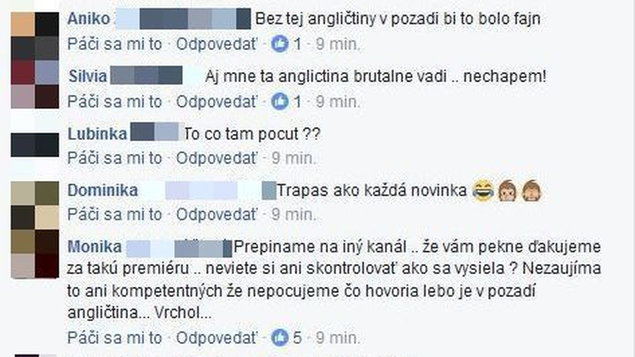 Reakcie divákov na zvláštne zvuky v relácii Baby Boom.