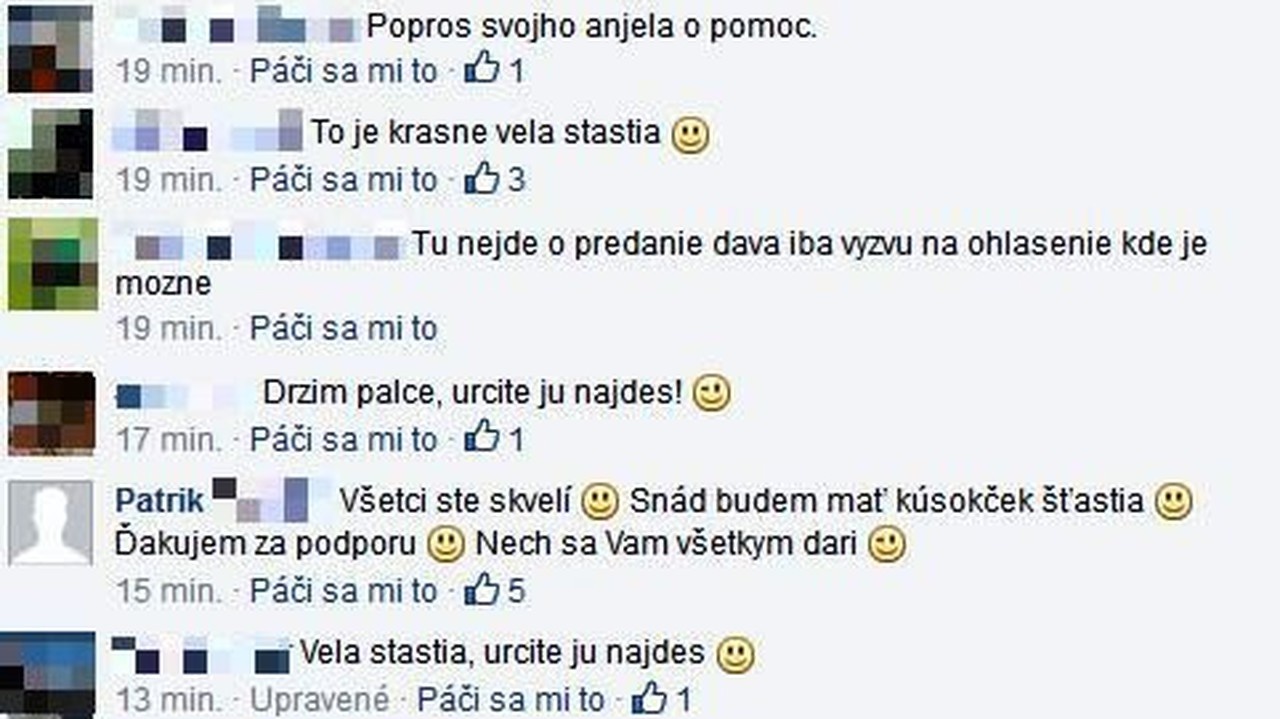 Paťove prianie bolo vyslyšané. Väčšina diskutujúcich mu drží palce a praje, aby svoju krásnu neznámu našiel.