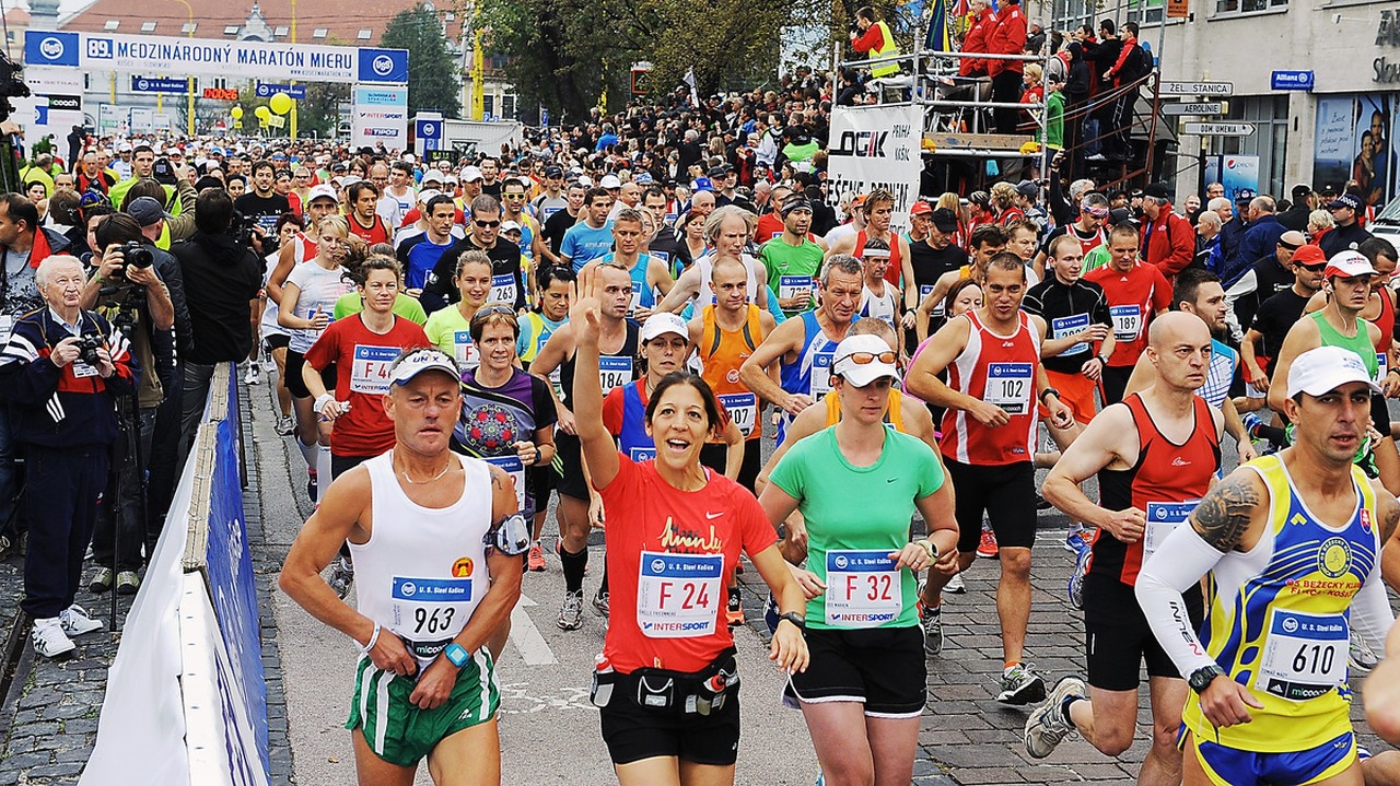 Medzinárodný maratón mieru v Košiciach.