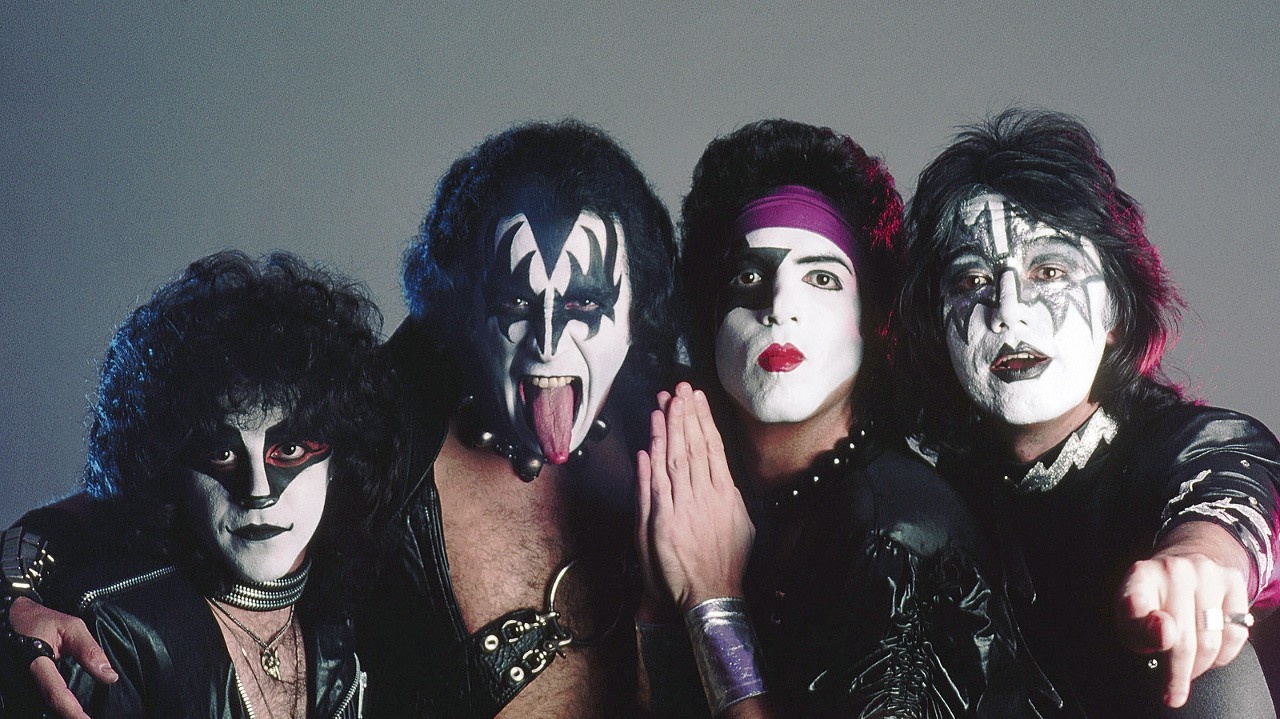 Kiss v původní sestavě: Zleva Peter Criss, Gene Simmons, Ace Frehley a Paul Stanley.
