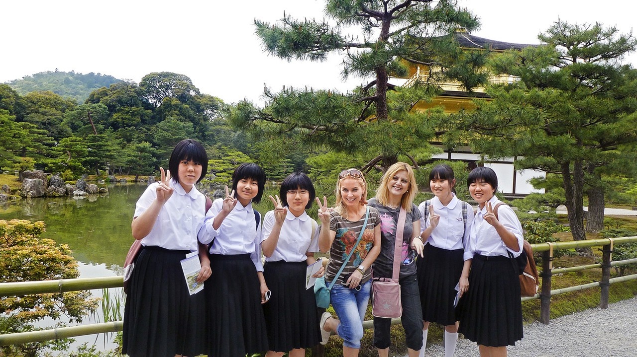 S Japonkami: Tie na Slovenkách obdivovali plnšie tvary a blond vlasy.