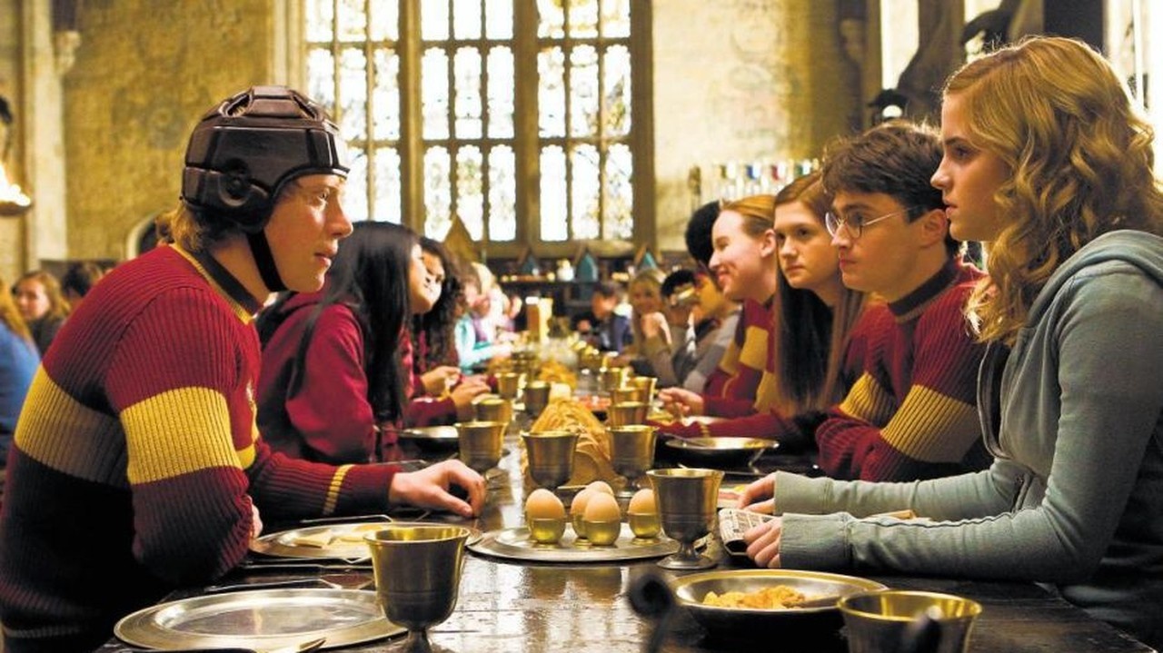 Zábery z filmu Harry Potter.