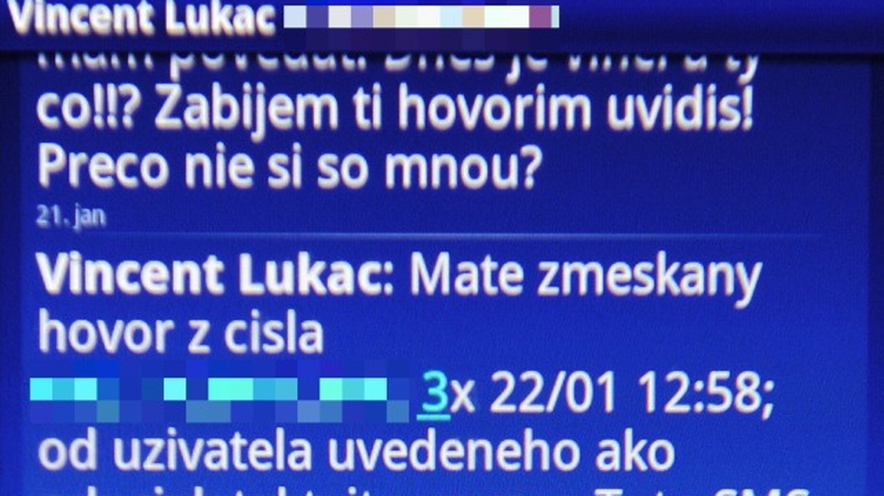 Tieto esemesky dostala od politika Lukáča jeho exmilenka.