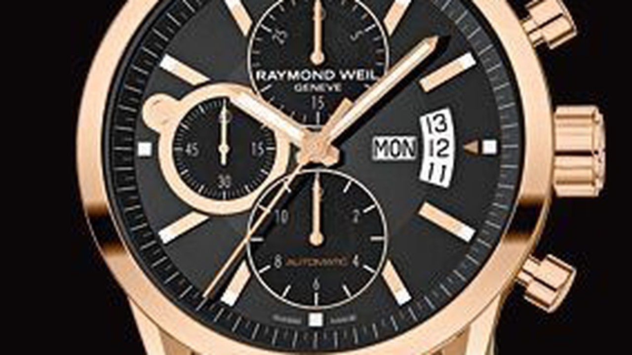 Hriešne drahé hodinky Raymond Weil Freelancer, ich cena je 7200 eur.