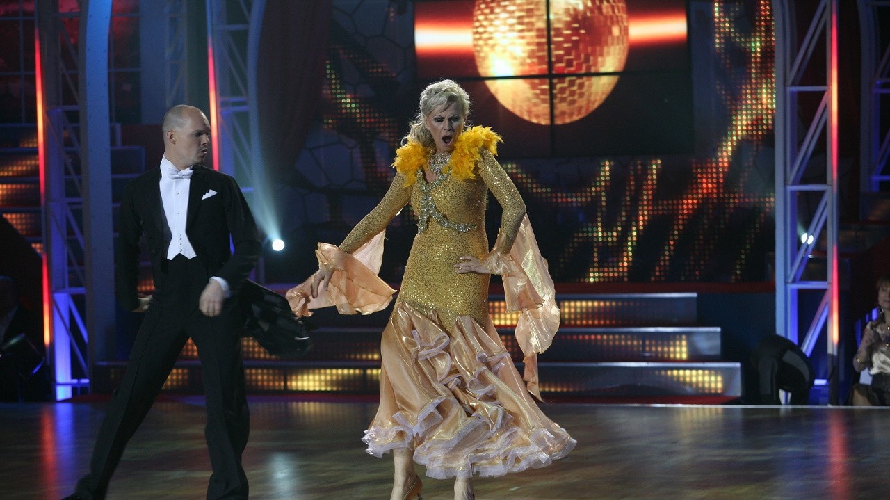 Eva Máziková a Štefan Čermák počas quickstepu v Let’s Dance