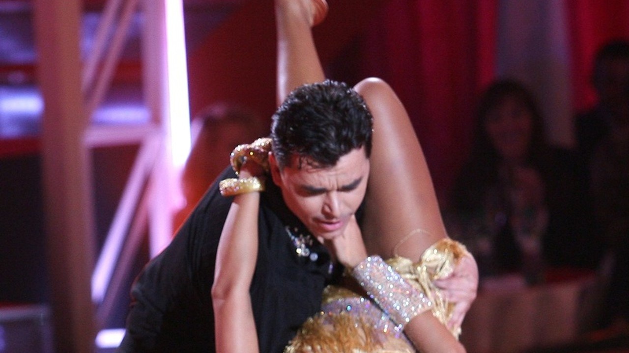 Natália Glosíková a jej tanečný partner Roman Pomajbo