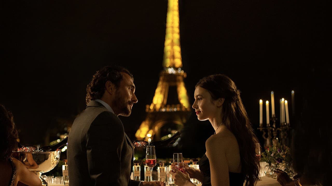 Herečka Lily Collins v seriáli Emily in Paris.