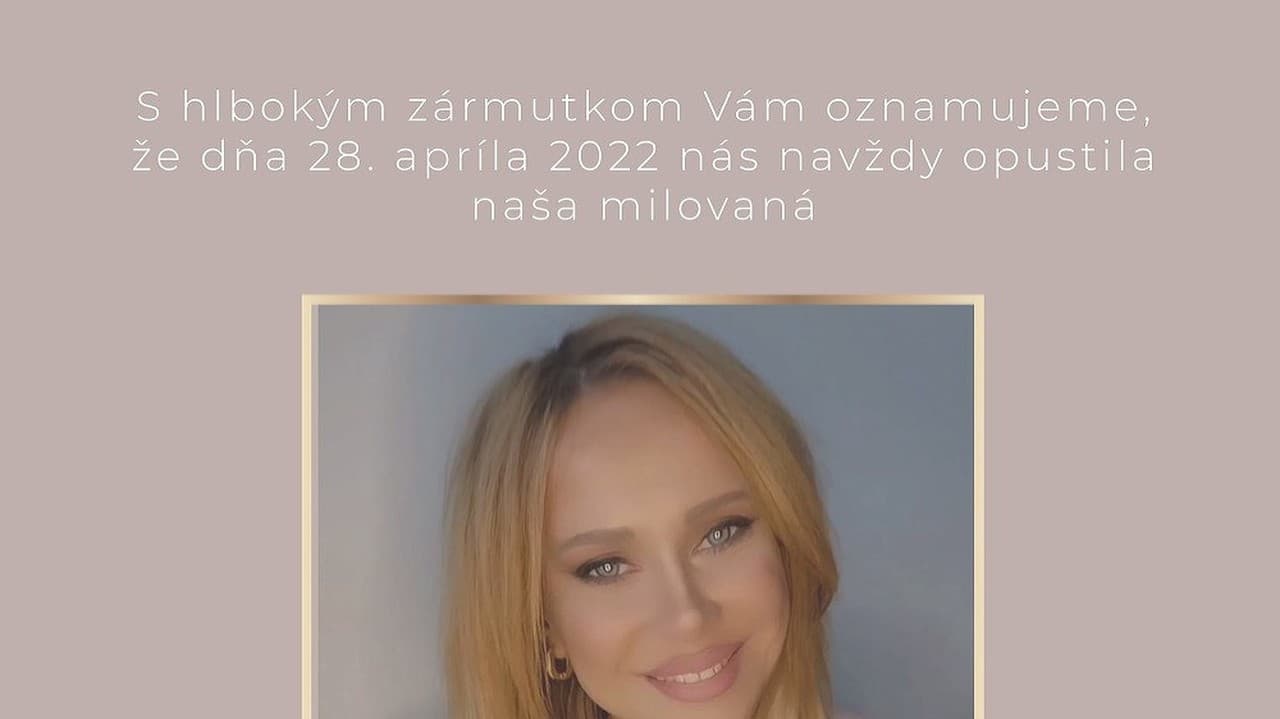 Atraktívna Monika nečakane zomrela 28. apríla.