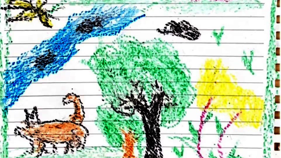 Najstaršie z detí nakreslilo Wilsona, ktorý s nimi strávil istý čas pred ich nájdením.